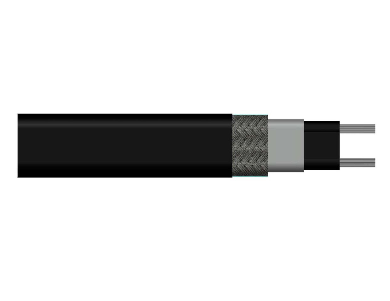 Heat Trace Cable 3D Black HSR 1